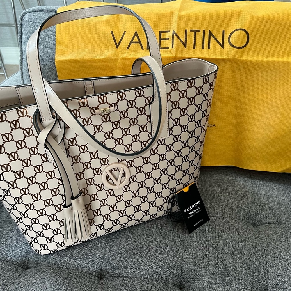COPY - Valentino by Mario Valentino Prince Monogram Leather Tote